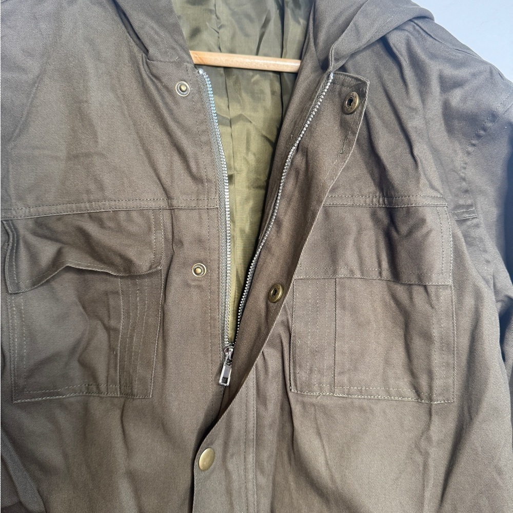 Vintage Casual Hooded Windproof Multi-pocket Work Jacket size M - Picture 6 of 11